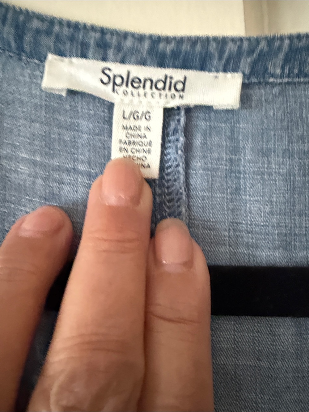 Splendid Light Blue Tencel Denim Women's dress. Soft Washed Finish